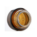 factory direct large mouth amber glass face cosmetic cream jars